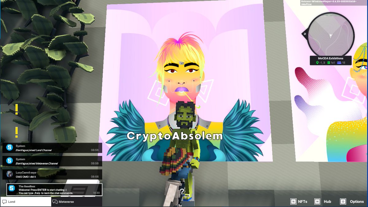 EtanVagus's tweet photo. @TheSandboxGame @worldofwomennft I just participated in the #TheSandbox weekly contest for a chance to win 200 mSAND! I found the art piece, check out my screenshot below!
👇 https://t.co/7s9dyXNGTD