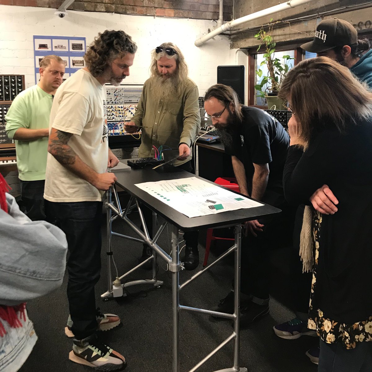 mess_ltd's tweet photo. So great to have Nick de Friez (@defriez) from @moogsynthesizers in the MESS Studio last week to talk about all things Moog give our members a first-look and listen of the new Mavis 👀 👀 #messltd #messstudio #moog #synth #electronicsound #electronicmusic https://t.co/5QquXZD2VA