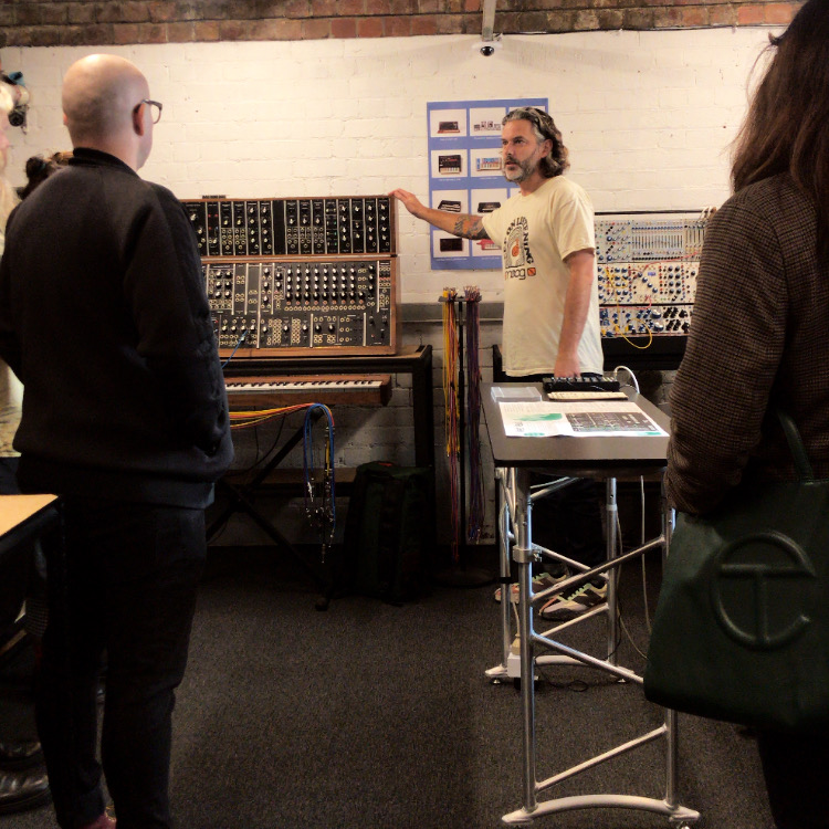 mess_ltd's tweet photo. So great to have Nick de Friez (@defriez) from @moogsynthesizers in the MESS Studio last week to talk about all things Moog give our members a first-look and listen of the new Mavis 👀 👀 #messltd #messstudio #moog #synth #electronicsound #electronicmusic https://t.co/5QquXZD2VA