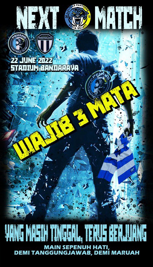 UltrasPanthers's tweet image. Masih Ada Hati..??
Masih Ingin Menabur Bakti..??
Buktikan Lawan Terengganu FC Untuk 3 Mata…

Buat Apa Yang Diperlukan Sebagai Pemain Bukannya Buat Main-Main Dalam Karier Sebagai Pemain !!!!

#anakantoopenang #setiasejati #misi3mata #hariapenangharia