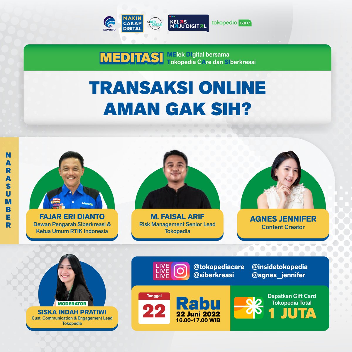 TokopediaCare's tweet photo. Manfaat dari praktisnya belanja dan bertransaksi secara online sangat dirasakan masyarakat yang punya mobilitas cukup tinggi. 

Semua kebutuhan bisa dipenuhi hanya lewat genggaman. Tapi, transaksi secara online itu aman gak sih? https://t.co/n0fTFQQxUG