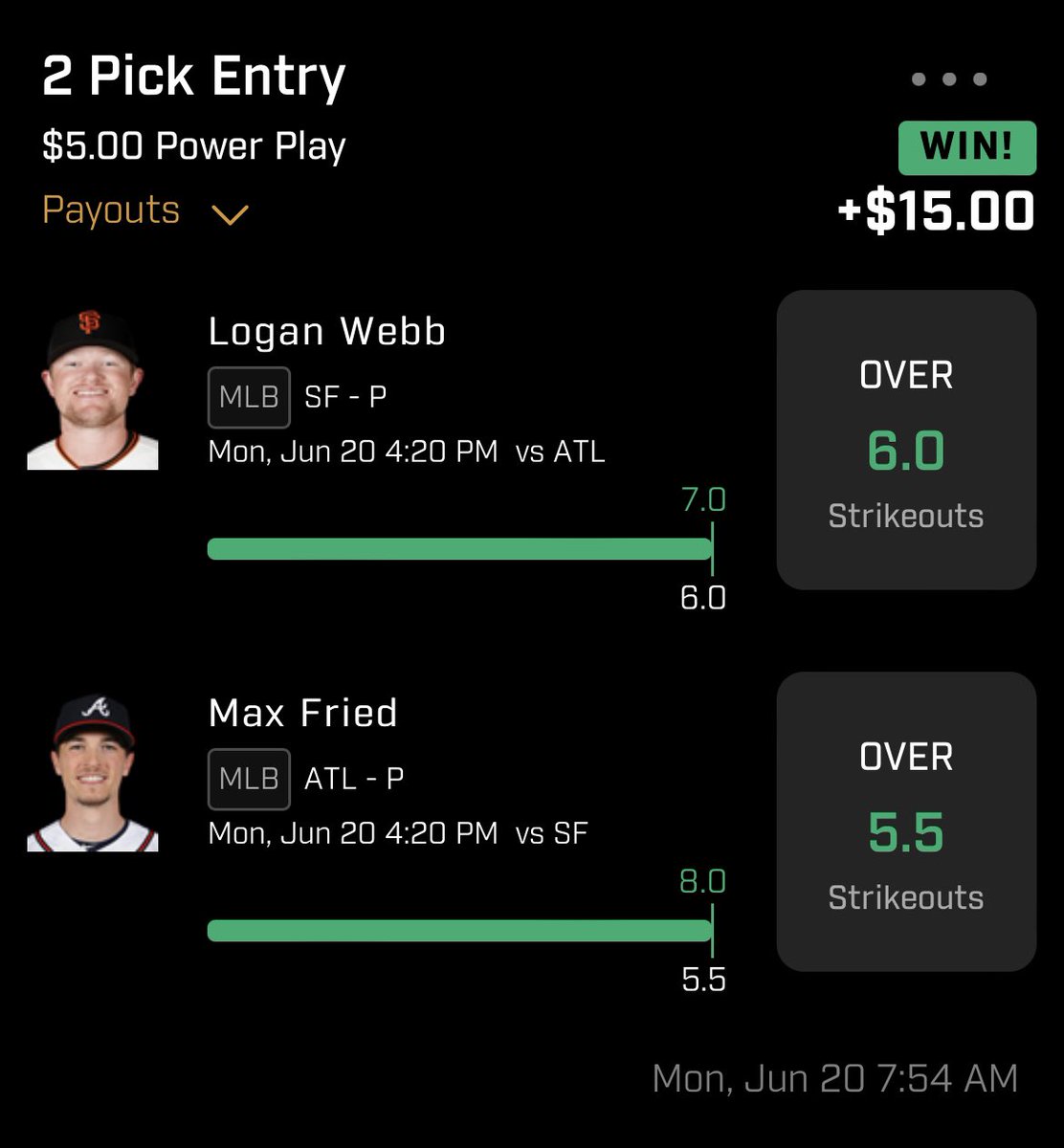 elibasket10's tweet photo. Last hope cash out! Also hit the challenge so now I’m 8/8 , 2 more to go! Doing my own challenge and will Double up this win with this power 2 lineup for tomorrow! #BOL #Prizepicks #WNBA #PowerTwo #GamblingTwitter https://t.co/wBvuo3TRws
