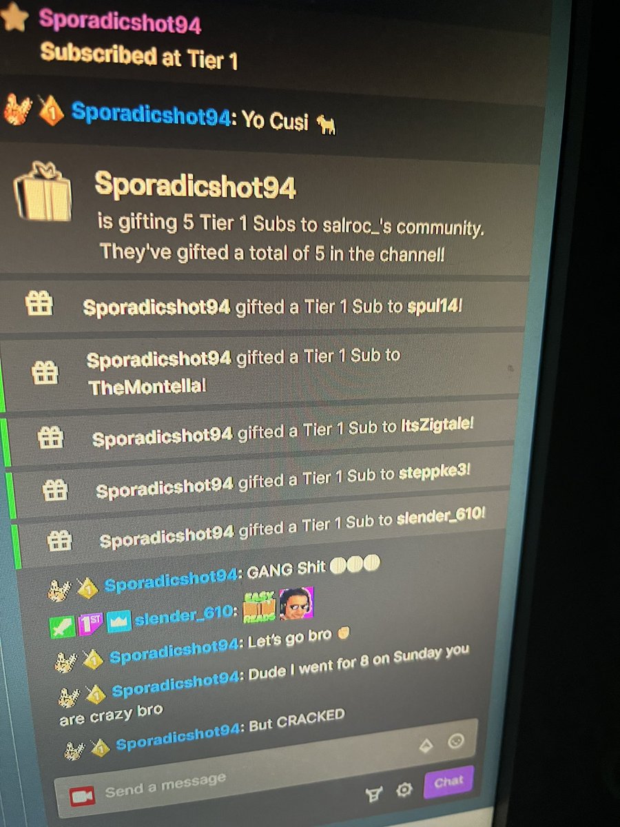 Salroc_'s tweet photo. 10.5 hour stream today!! Thank you to everyone who stopped by. H U G E S/O to @str3tch14 for the 5 gifted subs 💯💯 Got a lot of clips from today, the grind is just beginning #Rocstars https://t.co/YQd73DbWHa