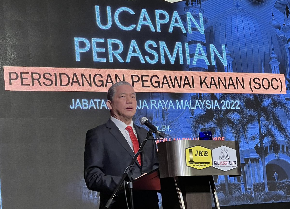 JKR perlu ke depan, kreatif &amp; inovatif, membuktikan ia agensi teknikal terbaik Negara dengan setiap projek diserah kpd <a href="/JKRMalaysia/">JKR Malaysia</a> disiapkan mengikut mutu, tempoh &amp; bajet ditetapkan.

#SOCJKR2022