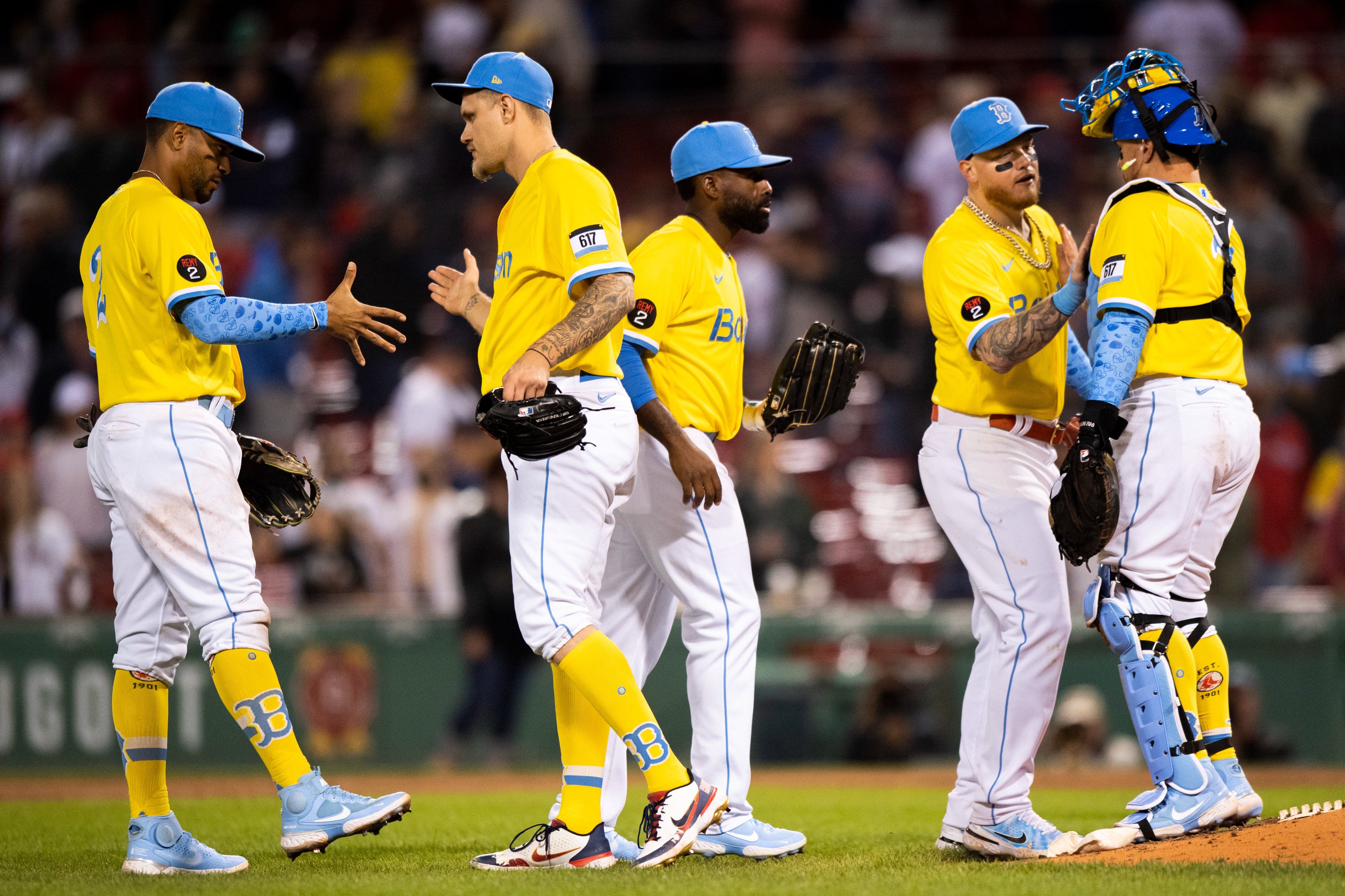 Red Sox on X: Broke out the yellow. / X