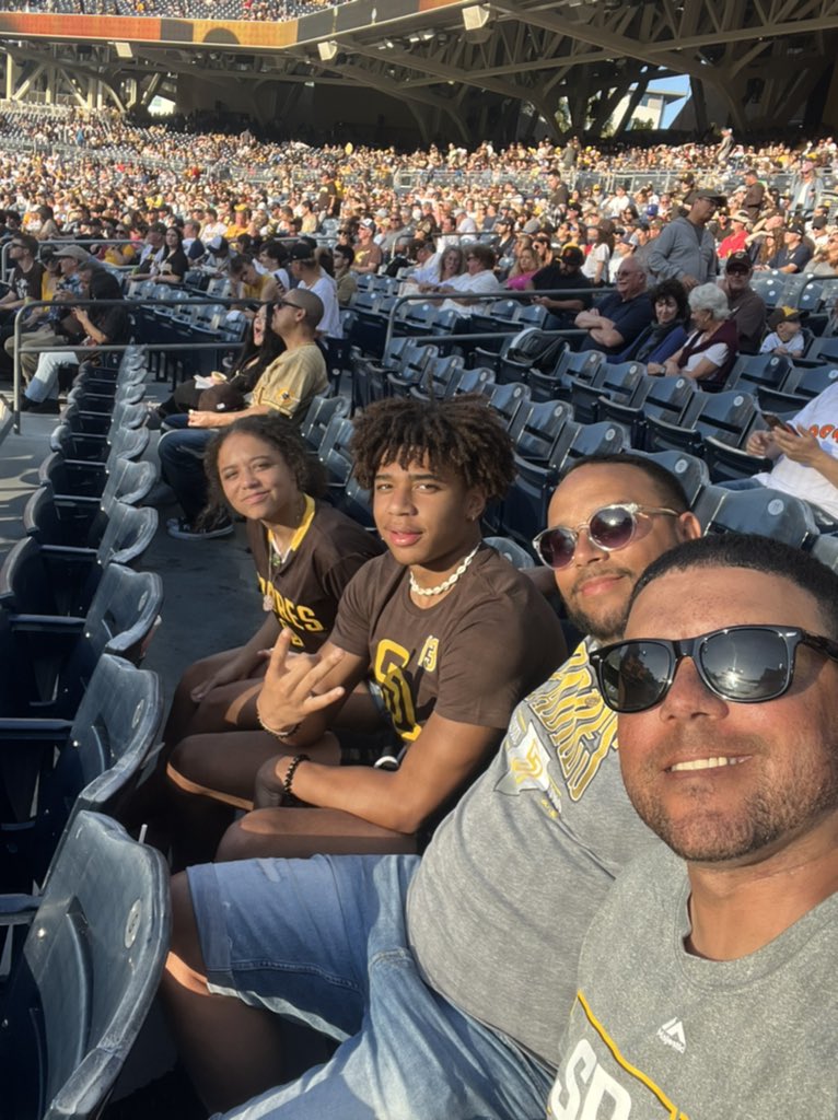 jayrocket_'s tweet photo. Watching the @padres with the family #timetoshine #padres #sandiego https://t.co/pFwZ39LIXe