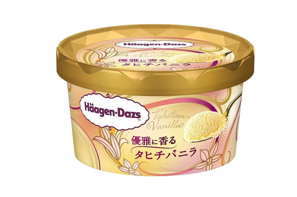 【新発売】ハーゲンダッツのタヒチバニラ。パッケージもおしゃれなアイス。