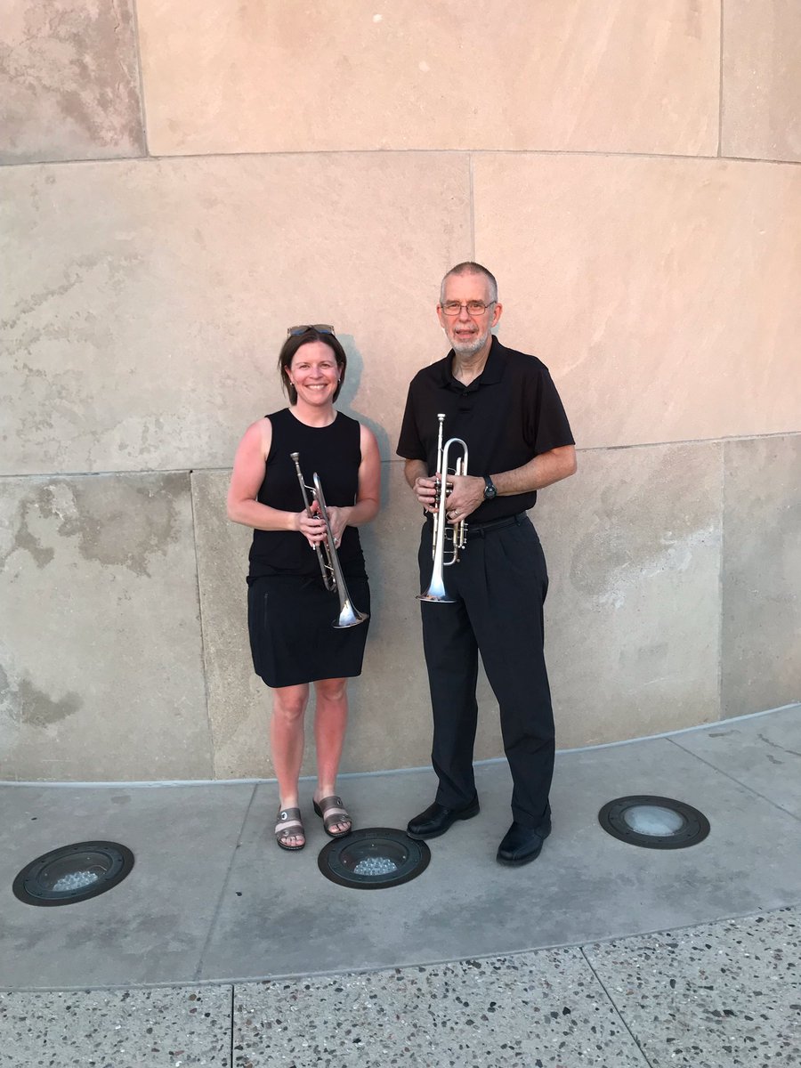 otmstigerbands's tweet photo. Always an honor to sound Echo Taps with my dad at the National WWI Museum and Memorial. Taps at the Tower continues through Saturday - a beautiful (and short!) ceremony consisting of a color guard, wreath-laying, brief reading, and the sounding of Taps. 8:45pm https://t.co/a02piiyo0n