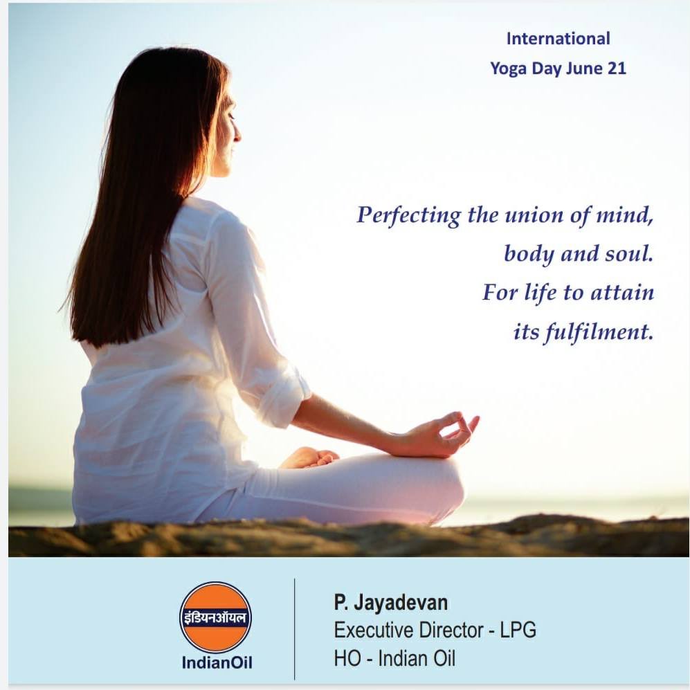 Perfecting the union of mind, body and soul, for life to attain its fulfilment
#InternationalYogaDay