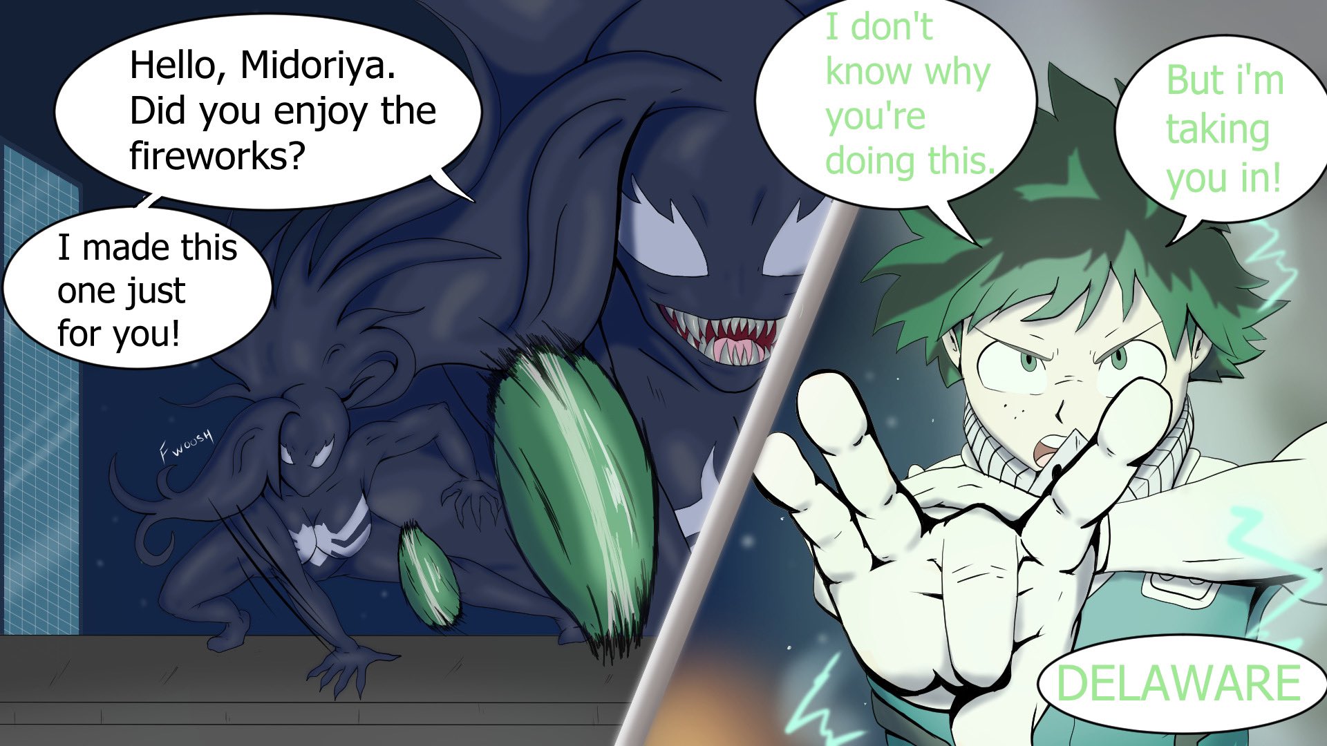 Grizzorith on X: So this is part 2 of deku vs momo which i made a while  back. But here was part 2 that i forgot to add speech bubbles for months