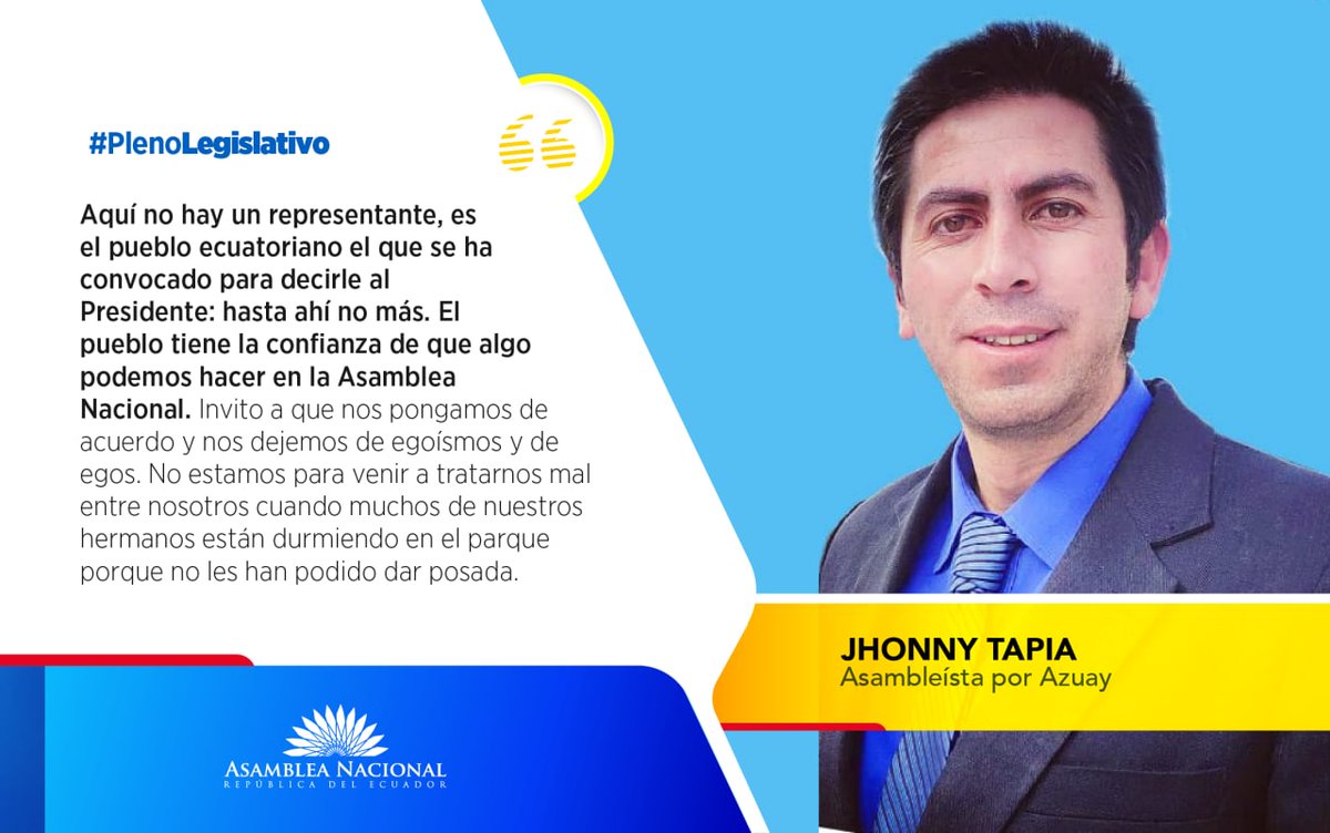 Asamblea Nacional On Twitter PlenoLegislativo Tapia14Jhonny 