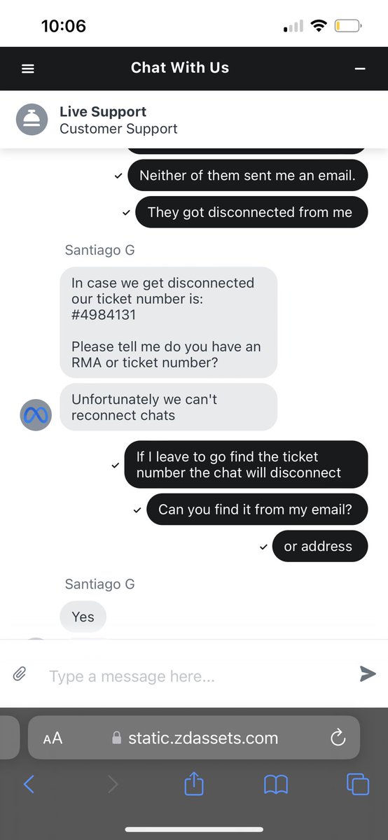 aditim_'s tweet photo. after an annoying process, sent in my oculus to get the controller refurbished, but i ONLY got the controller back. where did the headset go? another process getting help only to get “disconnected” from 3 different people. DO BETTER. @Meta @MetaQuestVR @MetaQuestHelp @Oculus_Dev https://t.co/r69C4r3Fq0