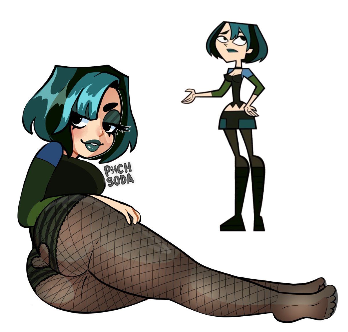 P34CHSODA's tweet photo. Gwen total drama 😈 #r34 https://t.co/mFbdXZZ1Dd