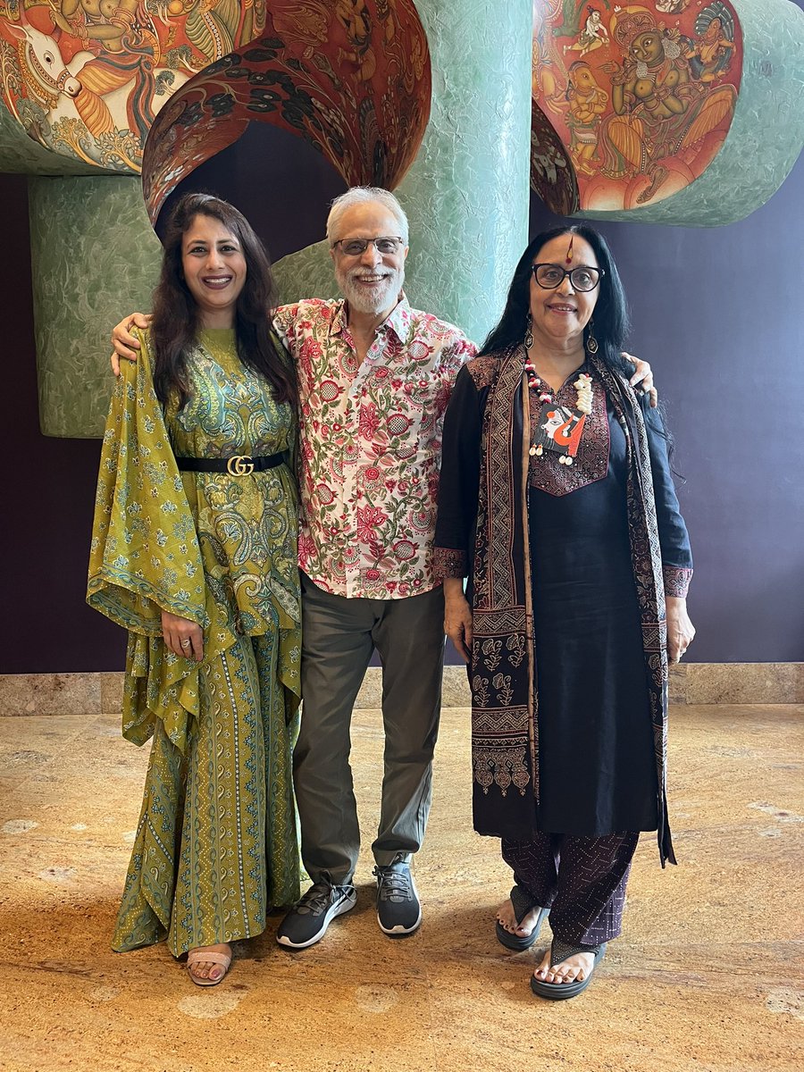A discussion over coffee @ at <a href="/GrandHyattMum/">Grand Hyatt Mumbai Hotel & Residences</a> with @llaarun ji charm  &amp; K K Raina’s warmth.