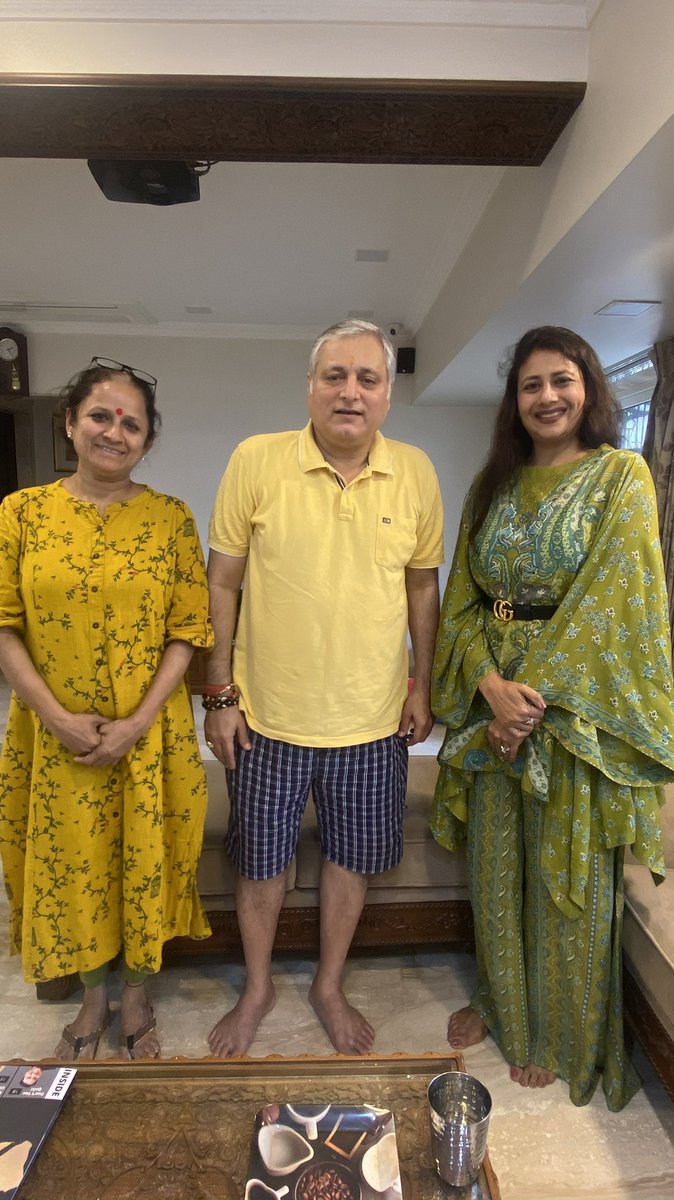 Thank you so much for your warmth &amp; hospitality <a href="/actormanojjoshi/">Manoj Joshi</a> &amp; Charu Ji