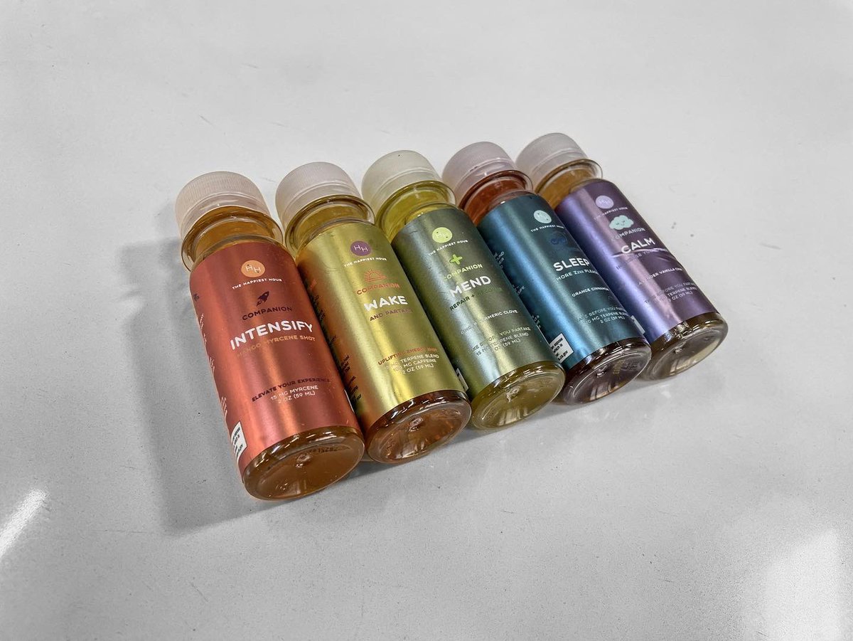 by now most people are aware that your knowledge of the various terpenes in cannabis can take your consumption experience to the next level. our popular Companion Collection by <a href="/hihappiesthour/">TheHappiestHour</a> creates terpene-infused 2oz shots to bring your flower to new heights •
