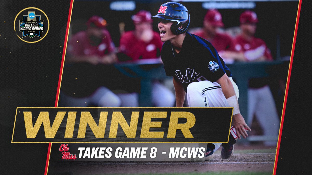 Ole Miss stays PERFECT in Omaha!

#MCWS x <a href="/OleMissBSB/">Ole Miss Baseball</a>