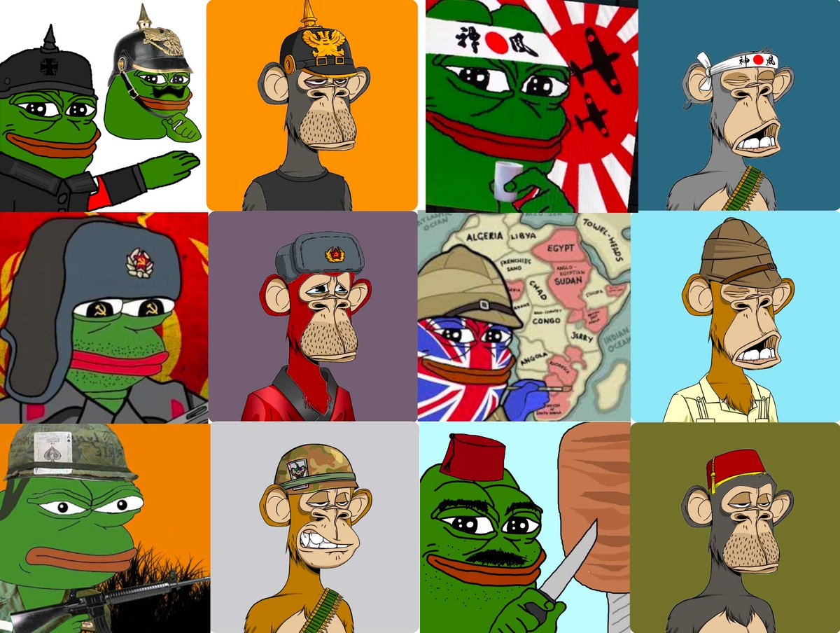 Jiamiluozi's tweet photo. 5.他们团队的另外一个NFT系列—The Hashmasks也体现了很多纳粹元素。
6.项目的启动时间是希特勒去世的��子。 https://t.co/YPdlyJPW72
