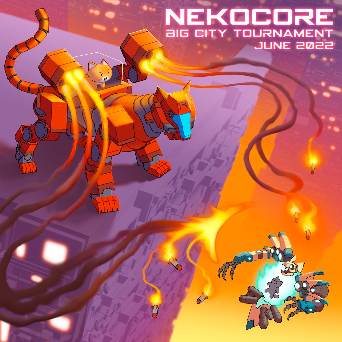 NekoCoreNFT's tweet photo. "Extra! Extra! Read all about it! The Grand Tournament is coming to New Yarn City!"  Warriors, come out to play and prepare yourselves to battle amongst the busy, cutthroat streets of New Yarn City…

#NekoCore 
@NFT_NYC https://t.co/pLTLv45jMZ