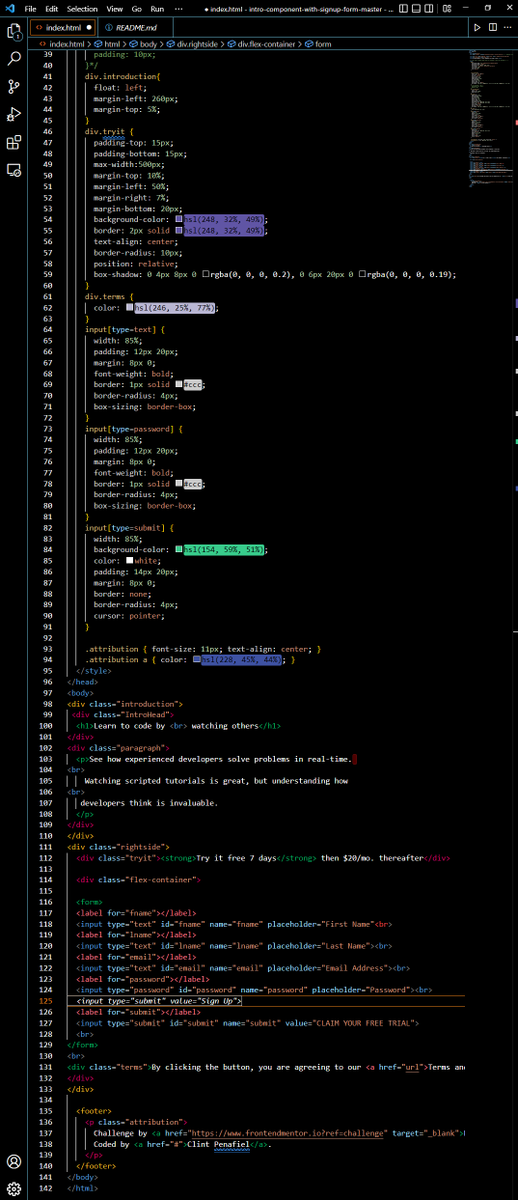 420CNotes's tweet photo. About done with the HTML, and CSS of my first frontendmentor challenge project. Need to implement JavaScript 🤔 https://t.co/CGn7FbIVmu