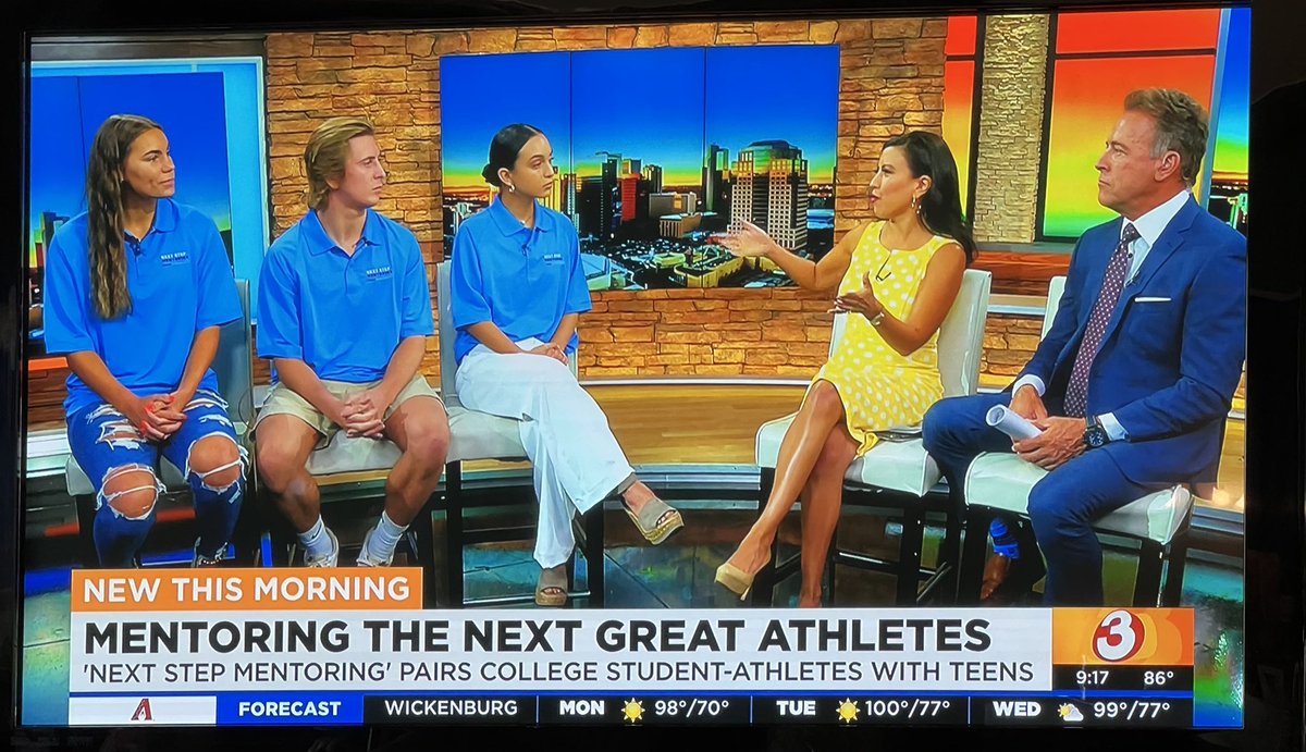 Next Step Mentoring is going from being a small business to making our debut on the small screen! Thank you to <a href="/azfamily/">azfamily 3TV CBS 5</a> for having our mentors on to talk about the unique college student-athlete mentoring experience that is NSM. #tvdebut