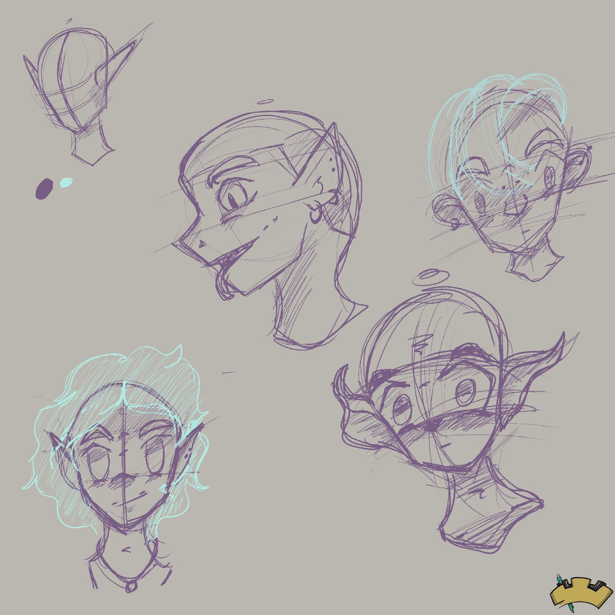 Brent_GCS's tweet photo. Had a bit of fun with some doodles tonight😄

#dooding #artistsontwitter #sketching #artpractice #characterdesign #digitalart https://t.co/ysX8ZdnTOH