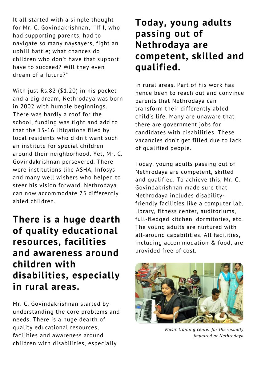 Ashacanada's tweet photo. @Asha4Education 2021 Annual Report is out! @Ashacanada project - @Nethrodaya - is pasted below. You can find the full 2021 Report here:
https://t.co/pLjZB0gnMd Thank you to our supporters who make this possible! #education #canada #india https://t.co/v5kTKLQdZp