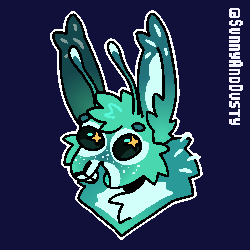 SunnyAndDusty's tweet photo. I'm really all about that bunny content recently 🐰👽✨ 

#furry #furryart https://t.co/q023C2JeCa