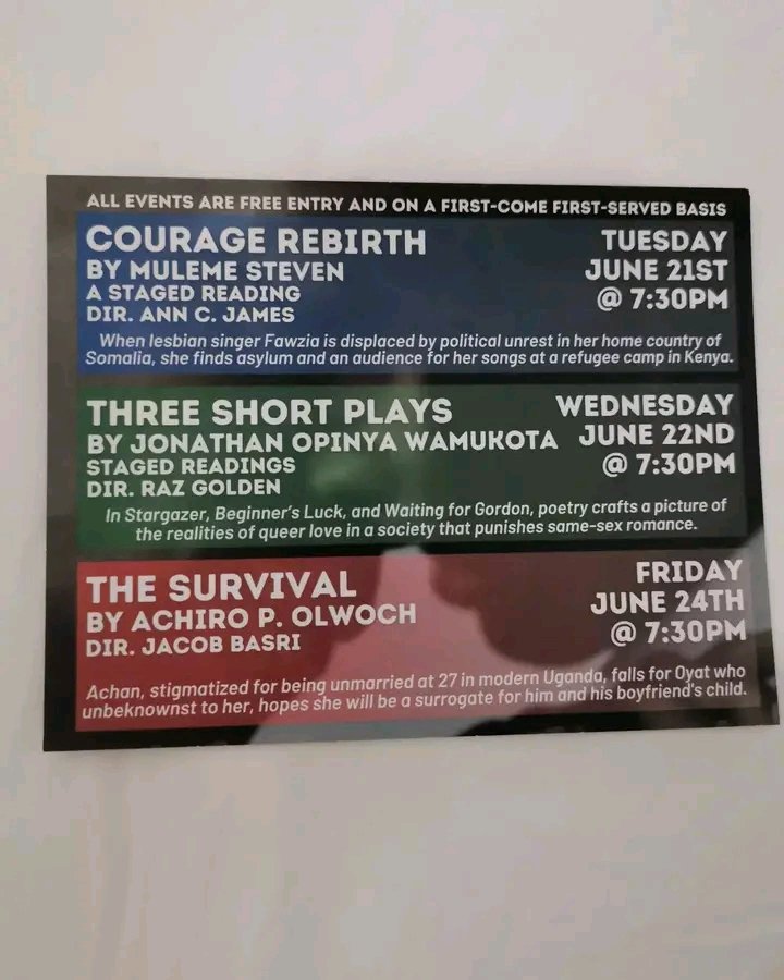 visual_for's tweet photo. Don't miss today's staged reading of Courage Rebirth by Muleme Steven at Lincoln center in New York.
#  VEHRA using Art to change mindsets and break prejudices. https://t.co/JOQPZTFw9k
