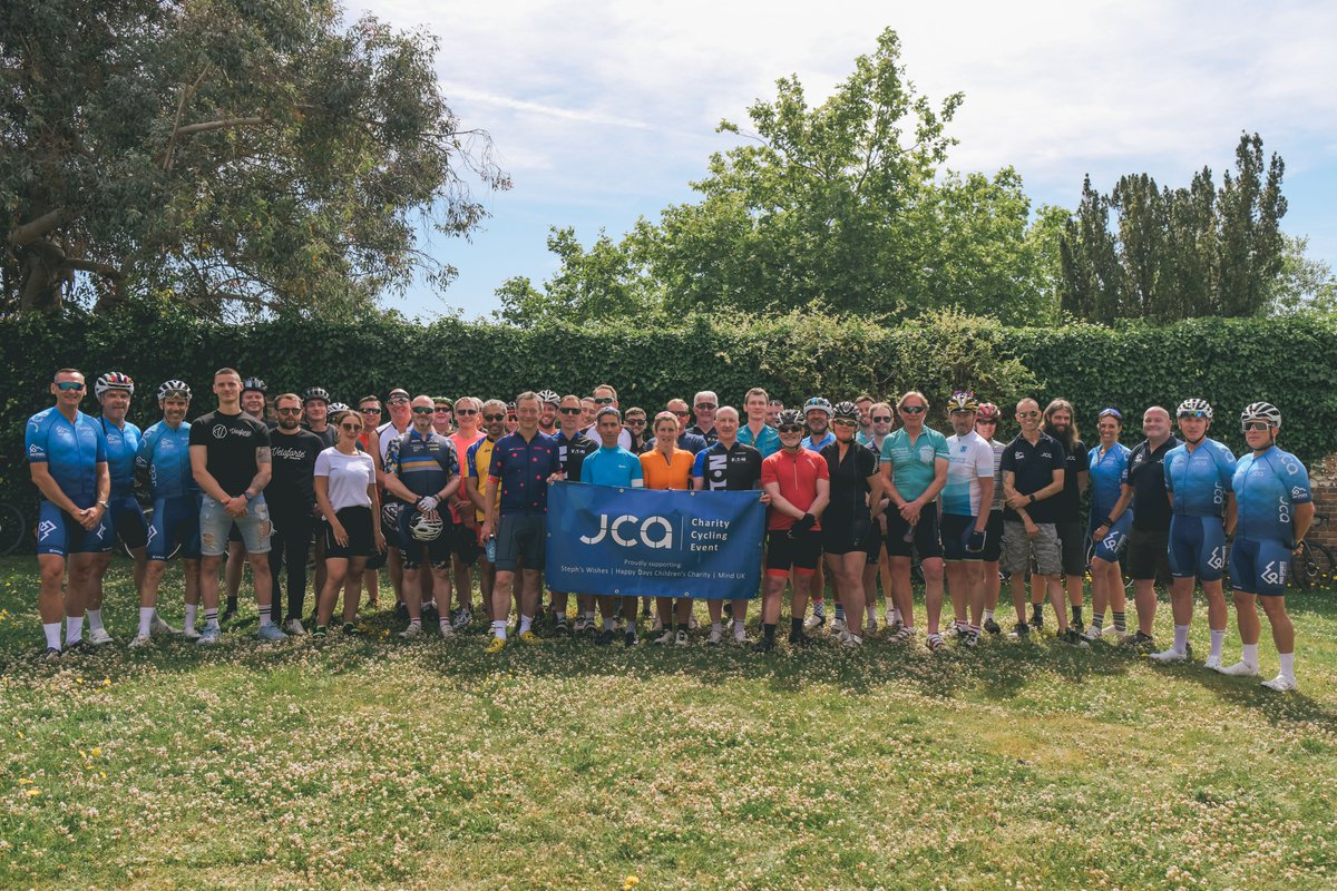 jcaengineering's tweet photo. Nearly 40 riders came out last Thursday to participate in our special #charity #cycling event supporting three very noteworthy #charities - Mind UK, @HappyDays_UK  and @StephsWishes. Find out more: https://t.co/O9EB3Qko3L 

#childrencharity #mentalhealth #charitysupport https://t.co/yI2nqBKhfe