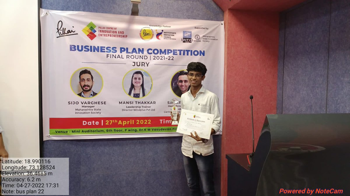 pillaicollege's tweet photo. A few photographs of the team #rockingrose at @pillaicollege business plan competition #pillaicollege https://t.co/gfq8em9kEz