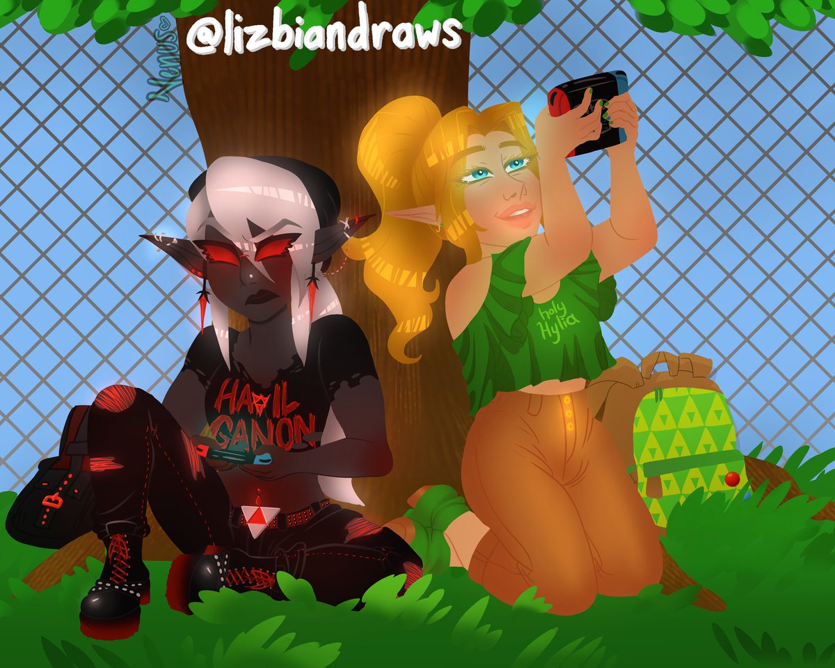 lizbiandraws's tweet photo. Fem!Link & Fem!Dark Link modern high school au
🎨: Acrylic paint; FireAlpaca
Aug 6 & 31, 2020
#legendofzelda #femaleversion #femlink #darklink #femdarklink #schoollifeau #acrylicpainting #digitalart https://t.co/EQtqUdHSUp