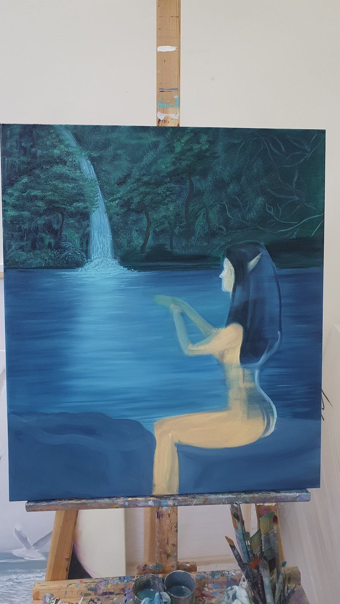 MarinaVelaskes's tweet photo. Gm friends! I started to paint something magical) so far I don’t know what will happen at the end because I’m thinking up a picture in the process.  After completion of the work I'll show how I came up with this picture) https://t.co/yjqiVZb3B9