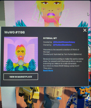romadan1908's tweet photo. @TheSandboxGame @worldofwomennft I just participated in the #TheSandbox weekly contest for a chance to win 200 mSAND! I found the art piece, check out my screenshot below!
👇 https://t.co/tUIAMPb1qE