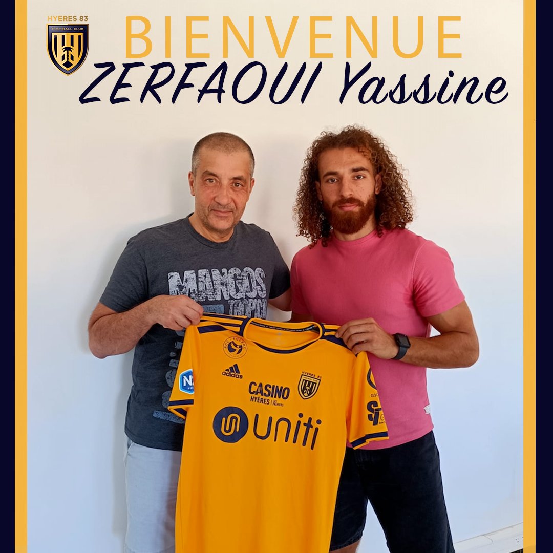 Retour aux sources pour Yassine ZERFAOUI qui s’engage pour la saison 2022/2023 avec le Hyères Football Club ! 

Après être parti au FC Versailles puis la saison passée à Marignane Gignac, Yassine revient à Hyères.