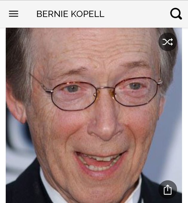 Happy birthday to this great actor.  Happy birthday to Bernie Kopell 