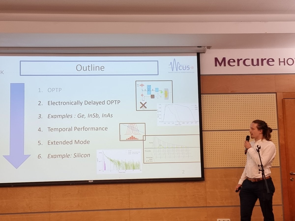 WarwickTHz's tweet photo. More of our PhD students presenting at #OTST in beautiful Budapest: well done to Justas and Edward for their great talks! https://t.co/JwCVG4ipZy