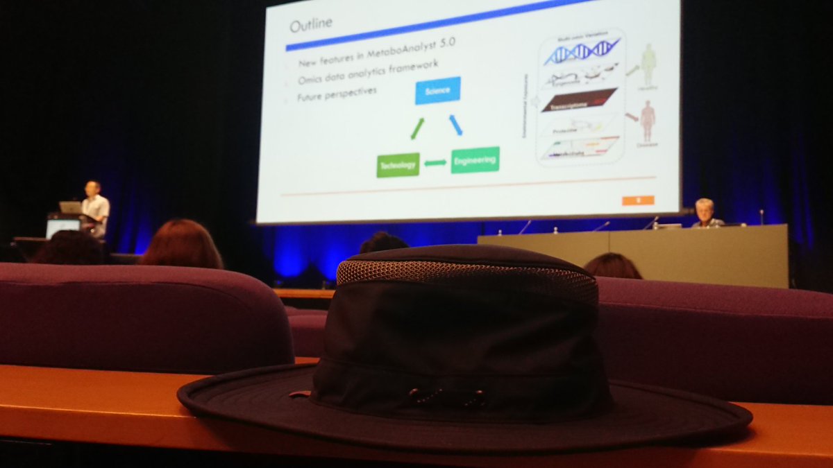 vdHooft_CompMet's tweet photo. The #data #analysis and #modeling session at #MetSoc2022 @MetabolomicsSoc #Valencia starts with a keynote from Jeff Xia who highlights advances in #MetaboAnalyst leading to version 5.0 with improved #spectral #views yet remaining the #statistics! 😎 #computational #metabolomics https://t.co/0URp1cOFdM