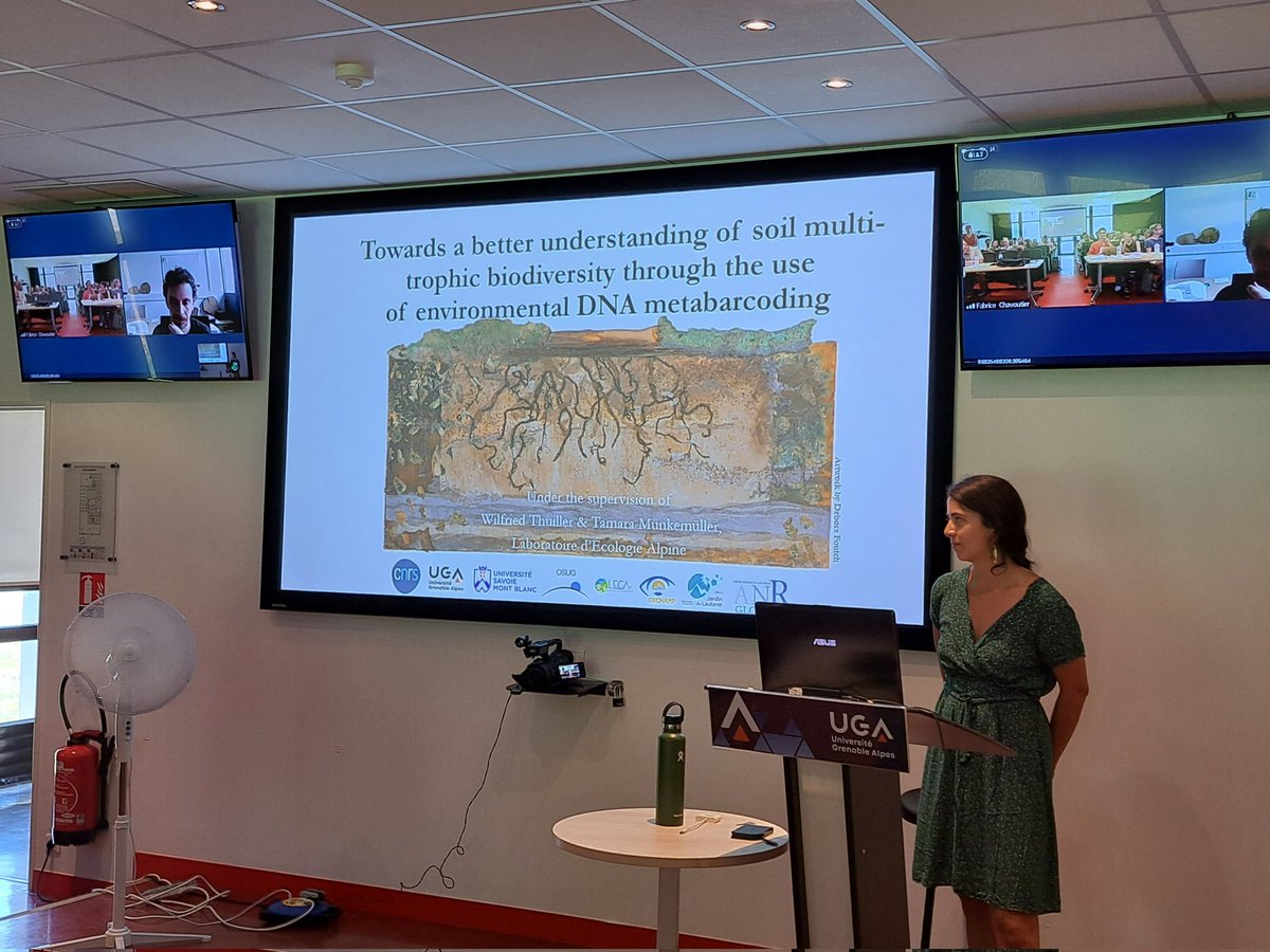 Hier, <a href="/CalderonSanou/">Irene Calderón Sanou</a> soutenait sa thèse réalisée au LECA <a href="/EcologieAlpine/">Laboratoire d'Ecologie Alpine</a>. Une partie de ses travaux s'appuyait sur les données de l'observatoire. Bravo Irene pour cette belle présentation et pour l'ensemble de ton travail! 🎉🎇🍾