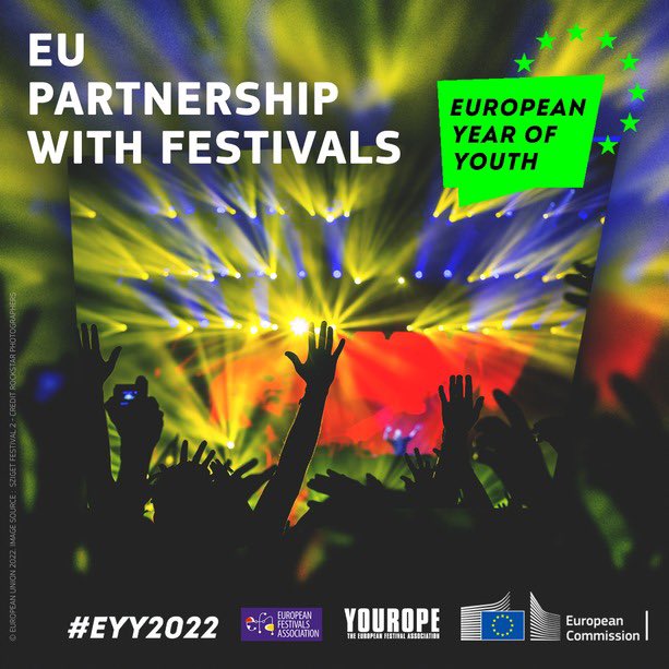 🎶 We're joining forces with the <a href="/EFAfestivals/">European Festivals Association</a> &amp; YOUROPE, to promote the #EuropeanYearOfYouth!

This 🆕 partnership will bring culture into our conversation with 🇪🇺 youth on what matters for them to transform our society.

More 👉 europa.eu/!RM6rMx

#EYY2022 #WorldMusicDay