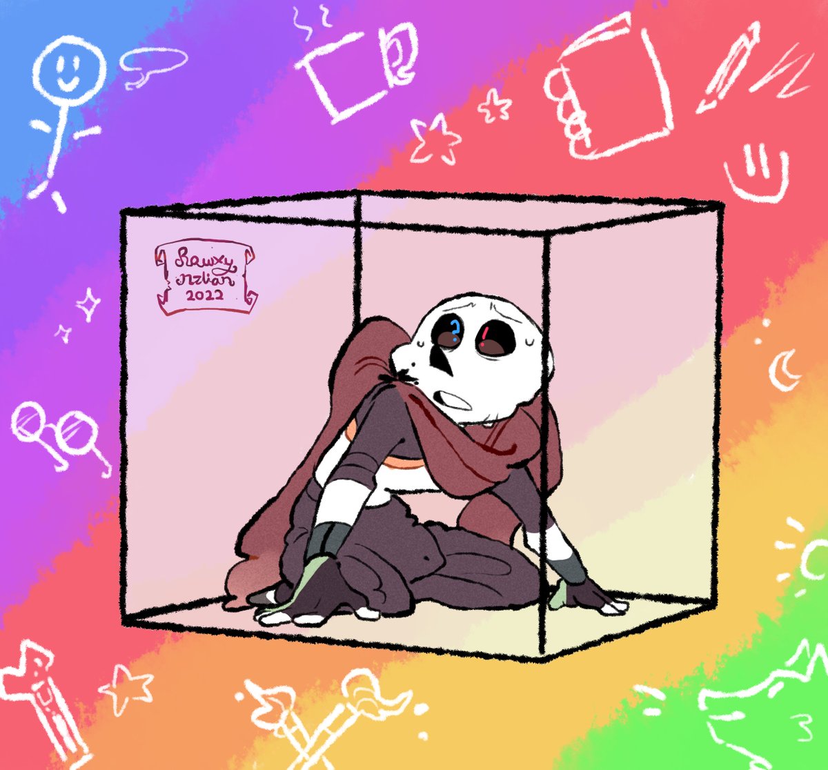 IdunnowhyIfindthisfunny but this is me right now, having art block, it gives me idea to draw dis *sOB*

Ink belongs to Myebi/comyet