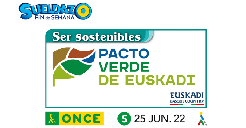 ONCE_oficial's tweet photo. El cupón de la ONCE difunde hoy el #PactoVerde de #Euskadi
Por la reducción de emisiones y generación de energía renovable🍃
@ONCEuskadi @Gob_eus @EkoGarapena #BasqueGreenDeal @Ihobe_Eus @uraEJGV @EVEuskadi @hazifundazioa