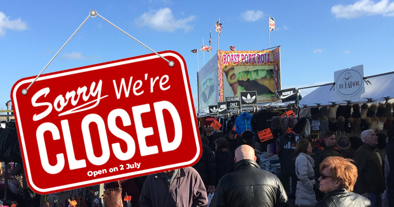 North Weald market will be closed Saturday 25 June 2022 due to a Wings &amp; Wheels event. 
The market will reopen on 2 July 2022.