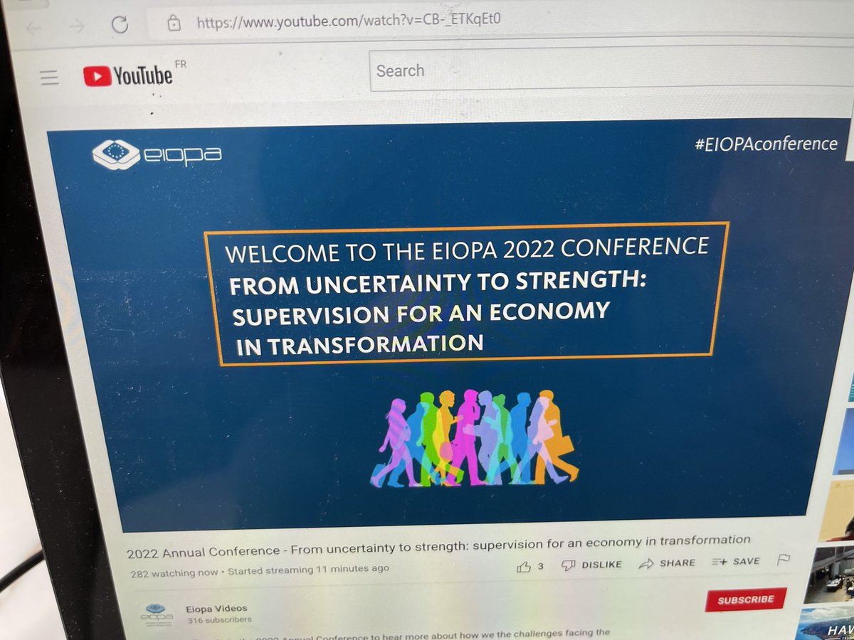 ⁦@eiopa_europa_eu⁩ #EiopaConference is live now!  Supervision for an economy in transformation