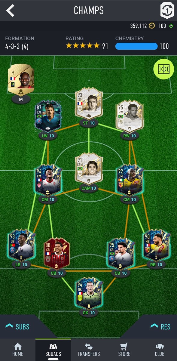 Nascop3's tweet photo. @FutSheriff All untradeables except for Clauss and Tchouameni. Not sure what upgrades I should do... https://t.co/vjZMXMXTpb