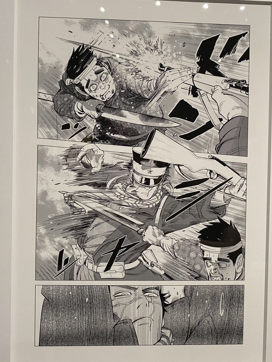 辺見さんと杉元のこの戦闘シーンがゴールデンカムイで1番好きなページだったのであって嬉しかった🕺 