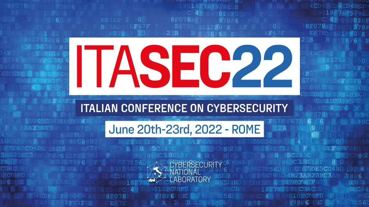 aizoongroup's tweet photo. #ITASEC22 - programma del giorno!
๐ฉโ๐ป Oggi saremo presenti al #CEOpanel delle 11.15 in Auditorium con Silvana Candeloro, CEO e co-founder di #aizoOn.
Tutte le info per partecipare sono disponibili su ๐https://t.co/Dx0NMJHEax
#aizoOn4Security https://t.co/ok0Rlp9URv