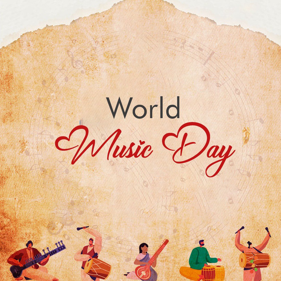 Life is certainly incomplete without music in it. Wishing all a very Happy International Music Day! #MUSICDAY #WorldMusicDay #internationalmusicday