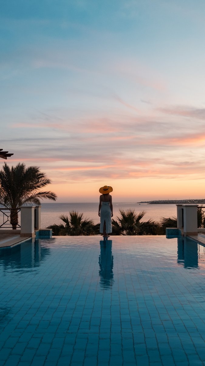 movenpicksharm's tweet photo. Private sunset moment captured in one of our villas. Book Now! 
 😌🌅

#sunset #poolvibes #redsea #movenpicksharmelsheikh #MovenpickMoments #paradise #beautifuldestinations #beautifulskies #edgeoftheworld #vanillasky https://t.co/8YR4C21CKR