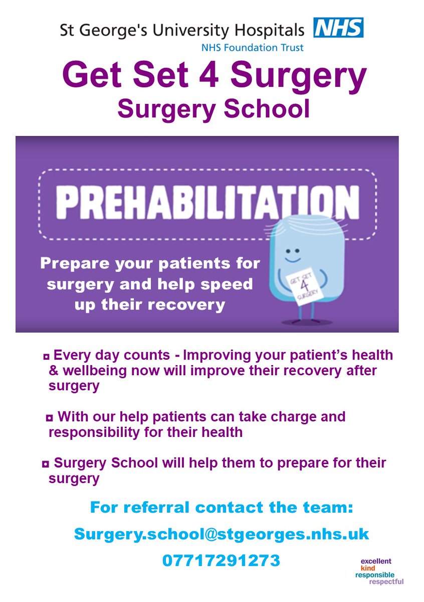 MacmillanSTG's tweet photo. Are you having #ProstateCancer surgery at @StGeorgesTrust ? #GetSet4Surgery #prehabilitation session is the best way to prepare ahead &amp; help your recovery. Ask your Cancer Nurse Specialist for more info.  Why not order your @ProstateUK Surgery Support pack https://t.co/PpimGJBZVi https://t.co/jaqLSdBcoI